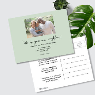 Carte Postale Bonjour rencontrer les voisins avec la photo de fa