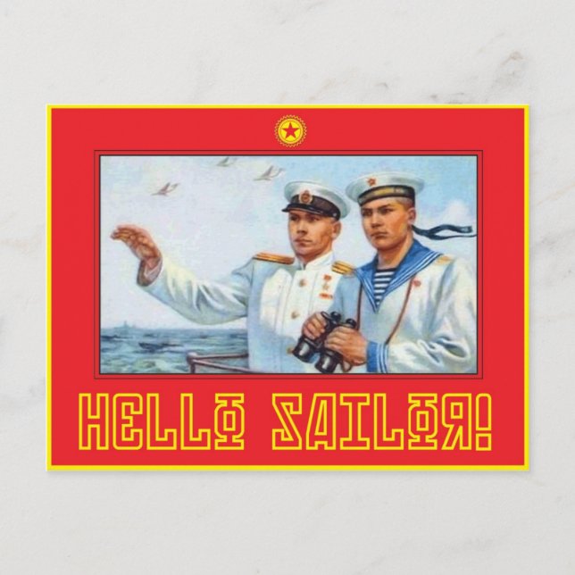 Carte Postale Bonjour Sailor1 (Devant)