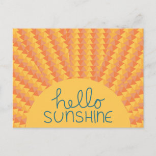 Carte Postale Bonjour Sunshine - Poste