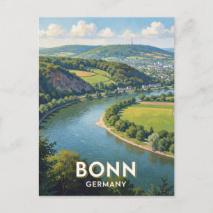 Carte Postale Bonn Allemagne Vallée du Rhin Nature Scène de voya