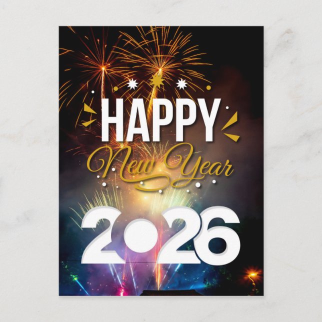 Carte Postale Bonne année (Devant)