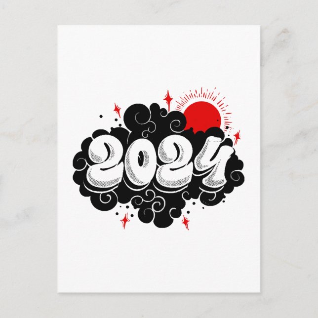 Carte Postale bonne année (Devant)