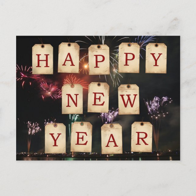 Carte Postale Bonne année (Devant)