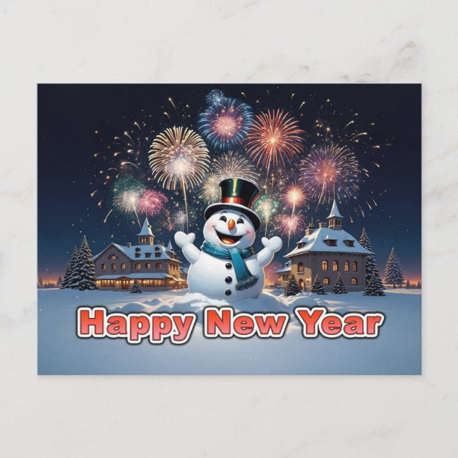 Carte Postale Bonne Année (Devant)