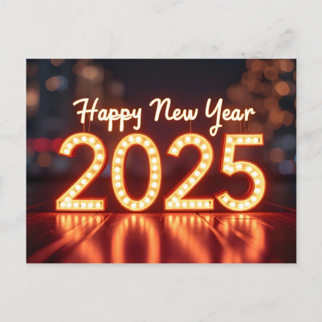 Carte Postale Bonne année 2025 (Devant)