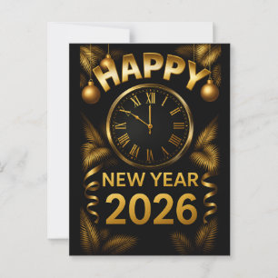 Carte Postale "Bonne année 2026"