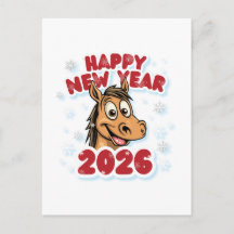 Bonne année 2026 : Année du Cheval Mascotte