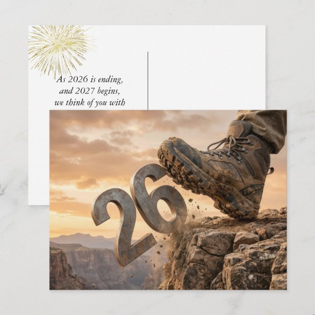 Carte Postale Bonne année 2027  (Devant / Derrière)