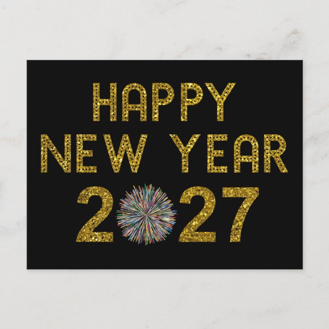 Carte Postale Bonne année 2027 (Devant)