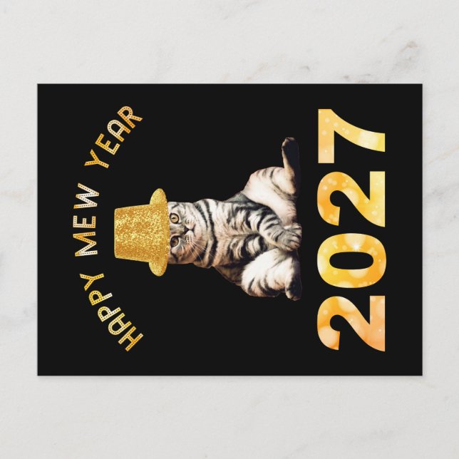 Carte Postale Bonne année Mew 2027 (Devant)
