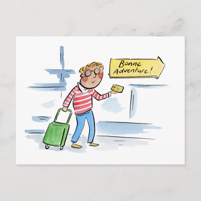 Carte Postale Bonne aventure (Devant)
