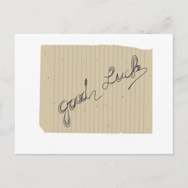 Carte Postale bonne chance (Devant)