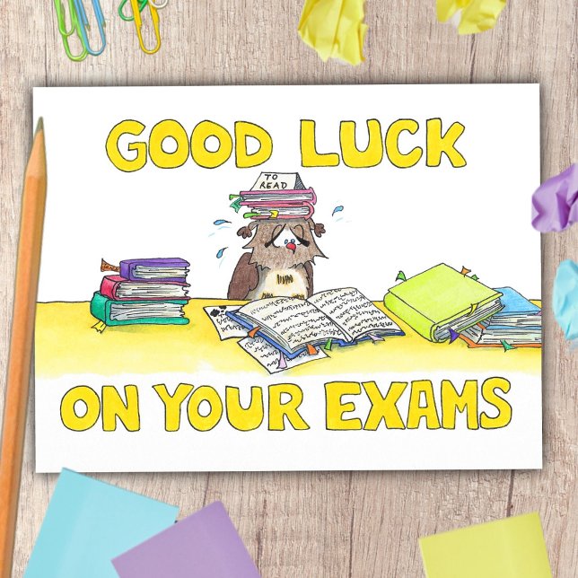 Carte Postale Bonne chance à vos examens  (Créateur téléchargé)