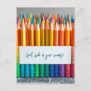 Carte Postale Bonne chance sur vos examens scolaires