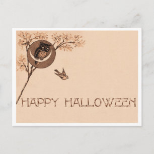 Carte Postale Bonne Chouette d'Halloween