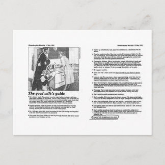 Carte Postale bonne épouse