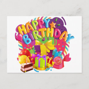 Carte Postale Bonne fête d'anniversaire