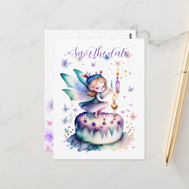 Carte Postale Bonne fête d'anniversaire 01 (Devant/Arrière en situation)