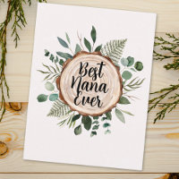 Bonne Fête des Grands-Parents Bois Rustique et Feu