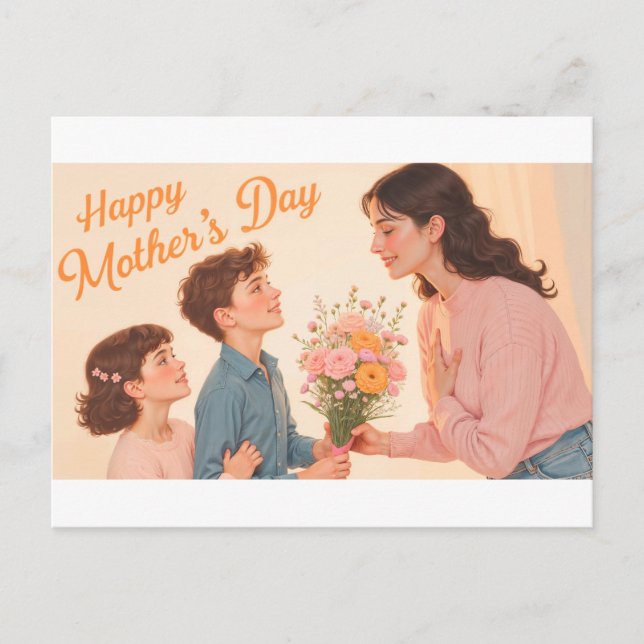 Carte Postale Bonne fête des mères (Devant)