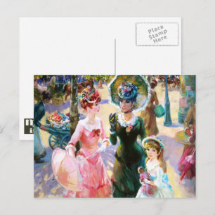 Carte Postale Bonne fête des mères. Art vintage
