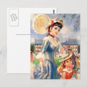 Carte Postale Bonne fête des mères. Vintage mère et fille