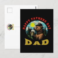 Bonne Fête des pères Papa Beer Mug Outdoorsman Bea