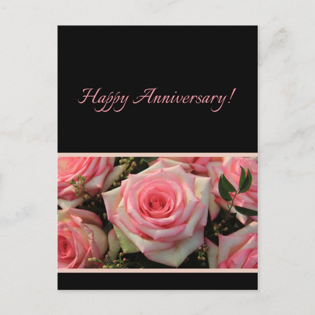 Carte Postale Bonne fête des roses (Devant)