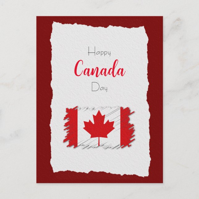 Carte Postale Bonne fête du Canada (Devant)