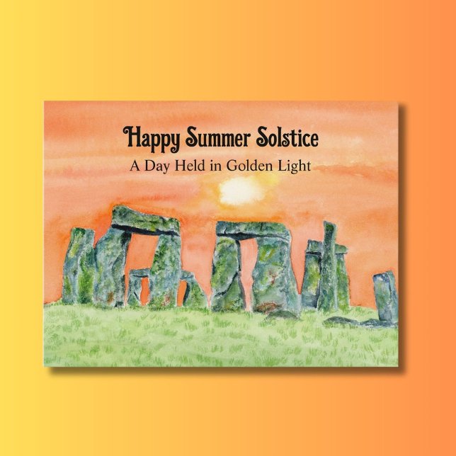 Carte Postale Bonne fête du solstice d'été Stonehenge (Créateur téléchargé)