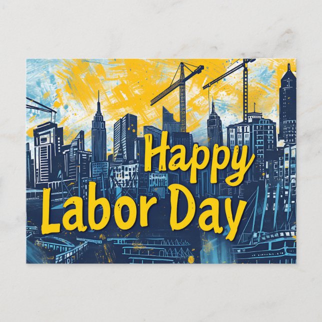 Carte postale Bonne Fête du Travail (Devant)