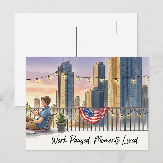 Carte postale Bonne Fête du Travail (Devant / Derrière)