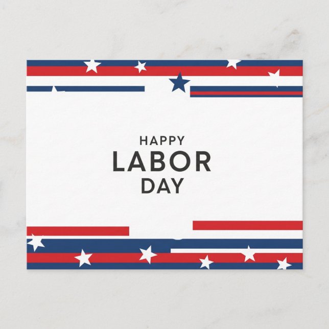 Carte postale Bonne Fête du Travail (Devant)