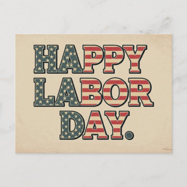 Carte postale Bonne Fête du Travail (Devant)