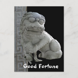 Carte Postale Bonne Fortune Foo Dog