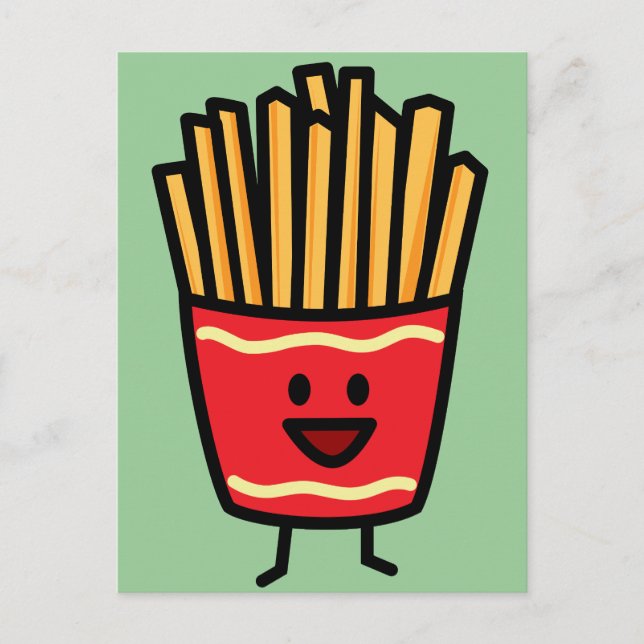 Carte Postale Bonne Fries françaises (Devant)