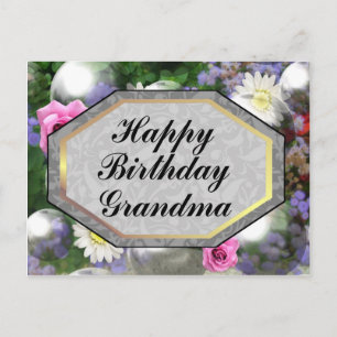 Carte Postale Bonne grand-mère d'anniversaire