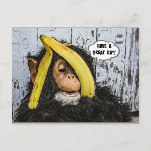 Carte Postale "Bonne journée !" Gotta Love thisHappy Chimp