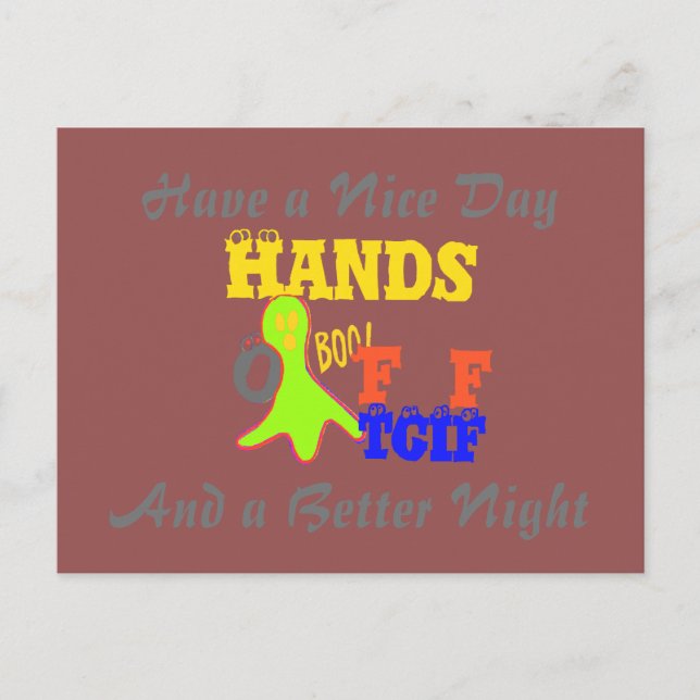 Carte Postale Bonne journée TGIF Merci Dieu Son Vendredi Hakuna (Devant)