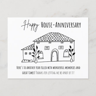 Carte Postale Bonne Maison- Anniversaire