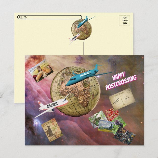 Carte Postale Bonne Navigation - Courrier Dans Le Monde Entier (Devant / Derrière)