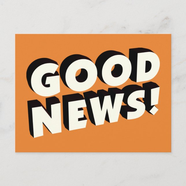 Carte Postale Bonne nouvelle ! (Devant)