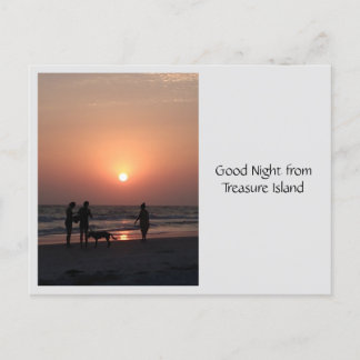 Carte Postale Bonne nuit de Treasure Island