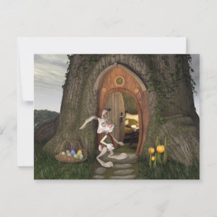 Carte Postale Bonne Pâques - La Maison du lapin