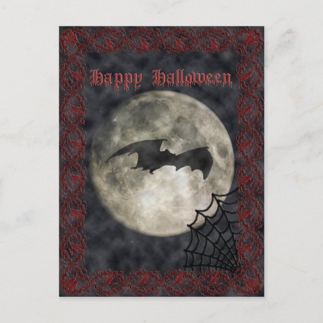 Carte Postale Bonne PostCard Halloween (Devant)