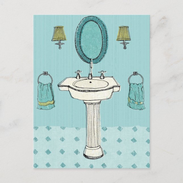 Carte Postale Bonne propreté amusant (Devant)