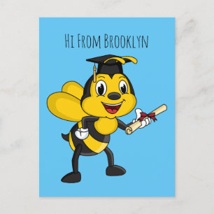 Carte Postale Bonne remise des diplômes des abeilles