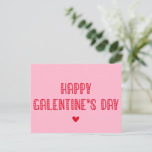 Carte Postale Bonne Saint-Galentin ! Amis de la typographie