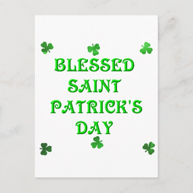 Carte Postale Bonne Saint-Patrick (1) (Devant)