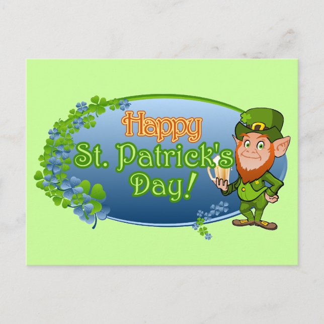 Carte Postale Bonne Saint Patrick (Ver 2) (Devant)